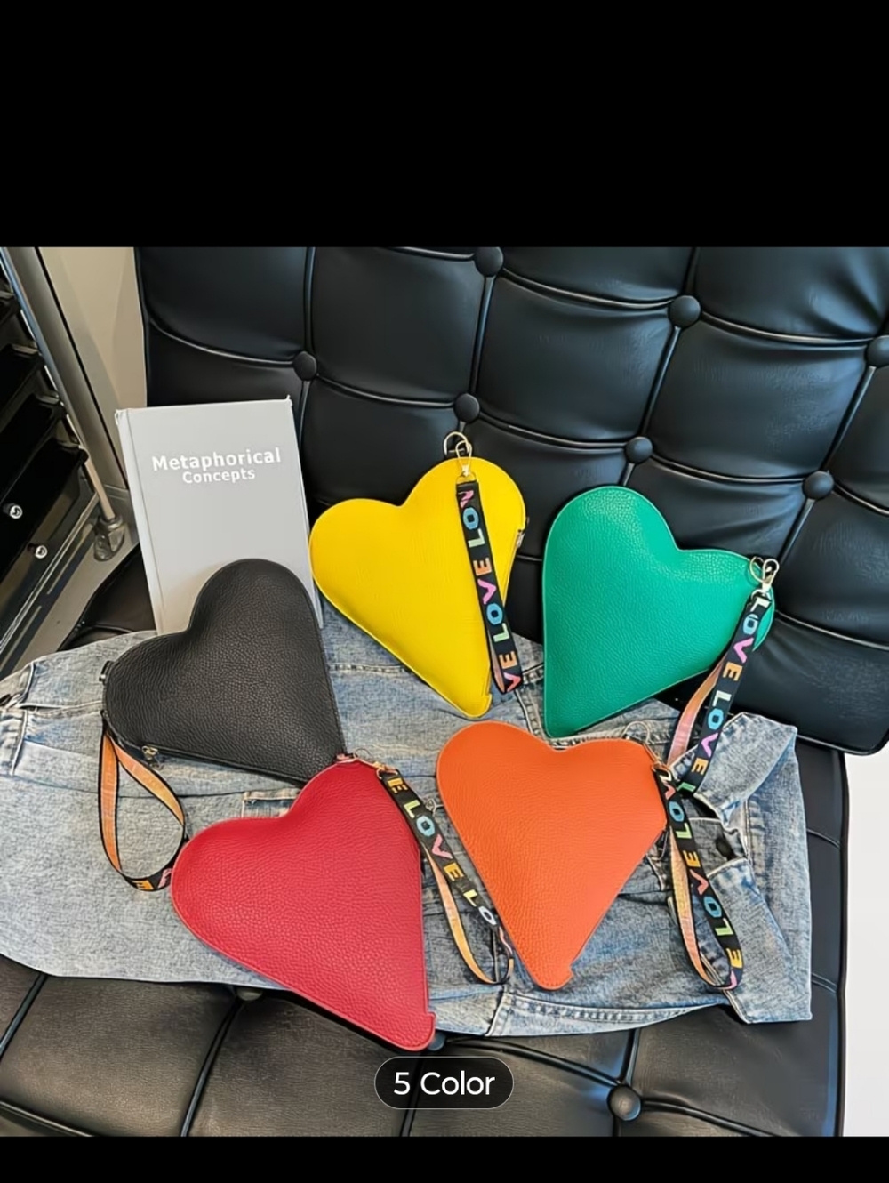 2 Large Heart Wristlets Red & Green